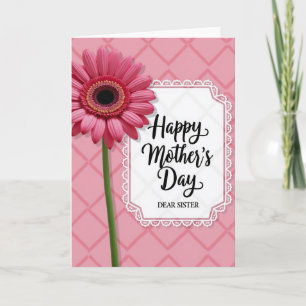 Carte de fête des mères à treillis de roses