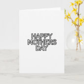 Carte de fête des mères adorable (Fleur jaune)