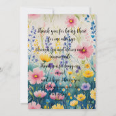 Carte de fête des mères adorable et douce avec des (Dos)