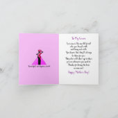 Carte de fête des mères afro-américaines Cousin (Intérieur)