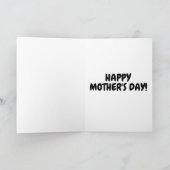 CARTE DE FETE DES MERES ALPACA LAMA (Intérieur)