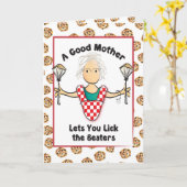 Carte de fête des mères amusante (Fleur jaune)