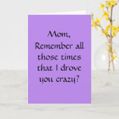 Carte de fête des mères amusante (Fleur jaune)