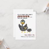 Carte de Fête des Mères amusante de l'enfant, Amat (Devant/Arrière en situation)