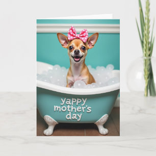 Carte de Fête des Mères Aqua Bubble Bath