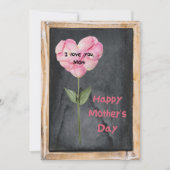 Carte de fête des mères artisanale pour enfants (Devant)