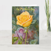 Carte de fête des mères artistique avec des fleurs (Devant)