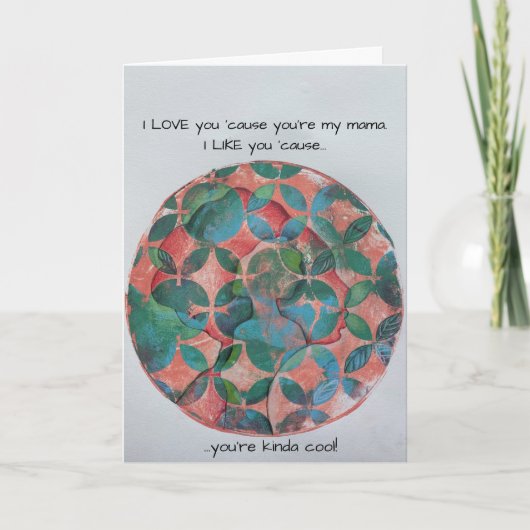 Carte de fête des mères artistiques (Devant)