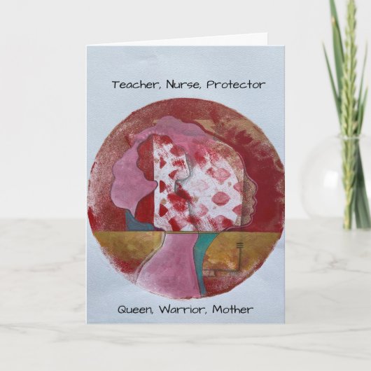 Carte de fête des mères artistiques (Devant)