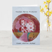 Carte de fête des mères artistiques (Fleur jaune)