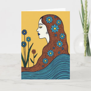 Carte de fête des mères Auburn florale
