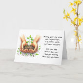 Carte de fête des mères Autisme Neurodivergent Aut (Fleur jaune)