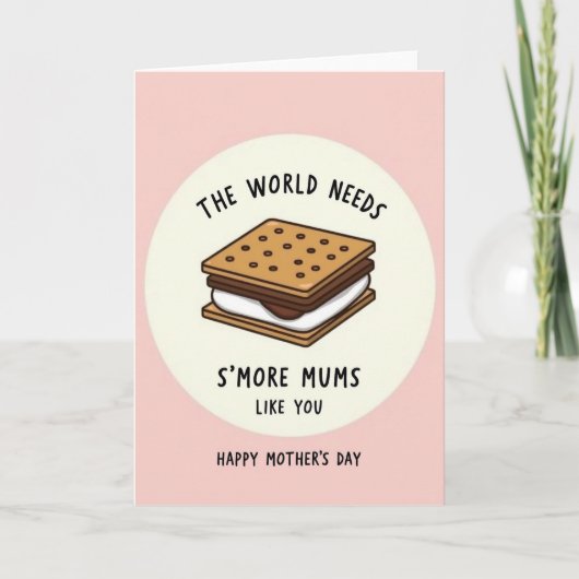 Carte de fête des mères aux biscuits sucrés (Devant)