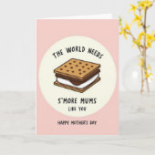 Carte de fête des mères aux biscuits sucrés (Fleur jaune)