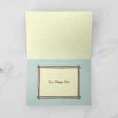 Carte de Fête des Mères aux Fleurs Bleues et Brown (Intérieur)