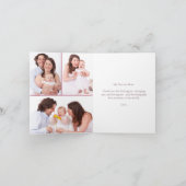 Carte de fête des mères avec collage photo floral  (Intérieur)