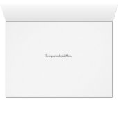 Carte de fête des mères avec de jolies fleurs numé (Intérieur Horizontal (Bas))