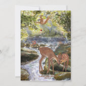 Carte de fête des mères avec des cerfs et des amis (Dos)