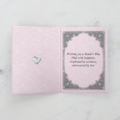 Carte de fête des mères avec étoiles en diamant (Intérieur)