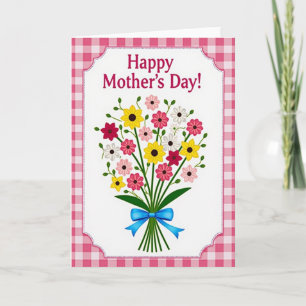 Carte de Fête des Mères avec Fleurs