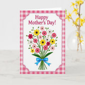 Carte de Fête des Mères avec Fleurs (Fleur jaune)