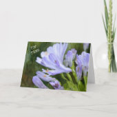 Carte de Fête des Mères avec Fleurs Violettes de L (Devant)