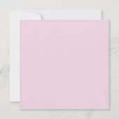 Carte de fête des mères avec oeillet rose (Dos)