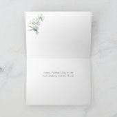 Carte de Fête des Mères avec orchidée (Intérieur)