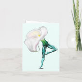 Carte de fête des mères Ballerina Calla Lily (Dos)
