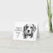 Carte de Fête des Mères Beagle (Dos)