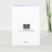 Carte de fête des mères Blue Hydrangea Flower (Dos)