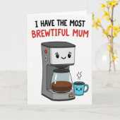 Carte de Fête des Mères Brewtiful Douce (Fleur jaune)