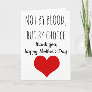 Carte de fête des mères - Carte de maman adoptive 