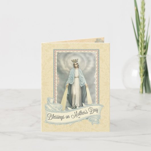 Carte de fête des mères catholiques (Devant)