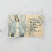 Carte de fête des mères catholiques (Intérieur)