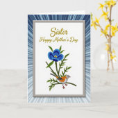 Carte de Fête des Mères Cerulean Bloom (Fleur jaune)