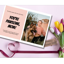 Carte de fête des mères Chien Maman Photo de anima