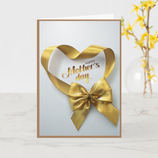 Carte de fête des mères chrétiennes (Fleur jaune)