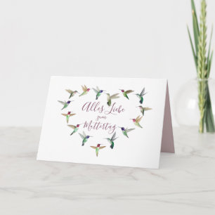 Carte de fête des mères Colibri