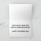 Carte de fête des mères Cosmos (grande impression) (Intérieur)