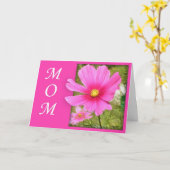 Carte de fête des mères Cosmos (grande impression) (Fleur jaune)