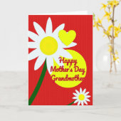 Carte de fête des mères Daisy Bloom (Fleur jaune)