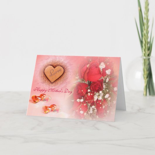 Carte de fête des mères d'amour (Devant)