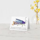 Carte de fête des mères de cafards (Fleur jaune)