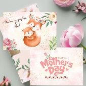 Carte de fête des mères de charming Fox