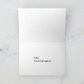 Carte de Fête des Mères de Chat Retro Atomique dan (Intérieur)