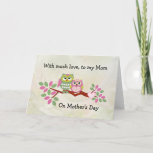 Carte de fête des mères de Mama Owl