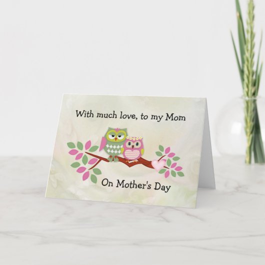 Carte de fête des mères de Mama Owl (Devant)