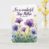 Carte de Fête des Mères de Spring Field (Fleur jaune)