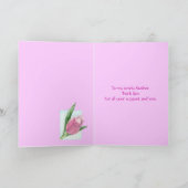 Carte de fête des mères de Tulipes roses (Intérieur)